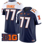 Men’s Illinois Fighting Illini 2024 Vapor Limited Jersey – All Stitched