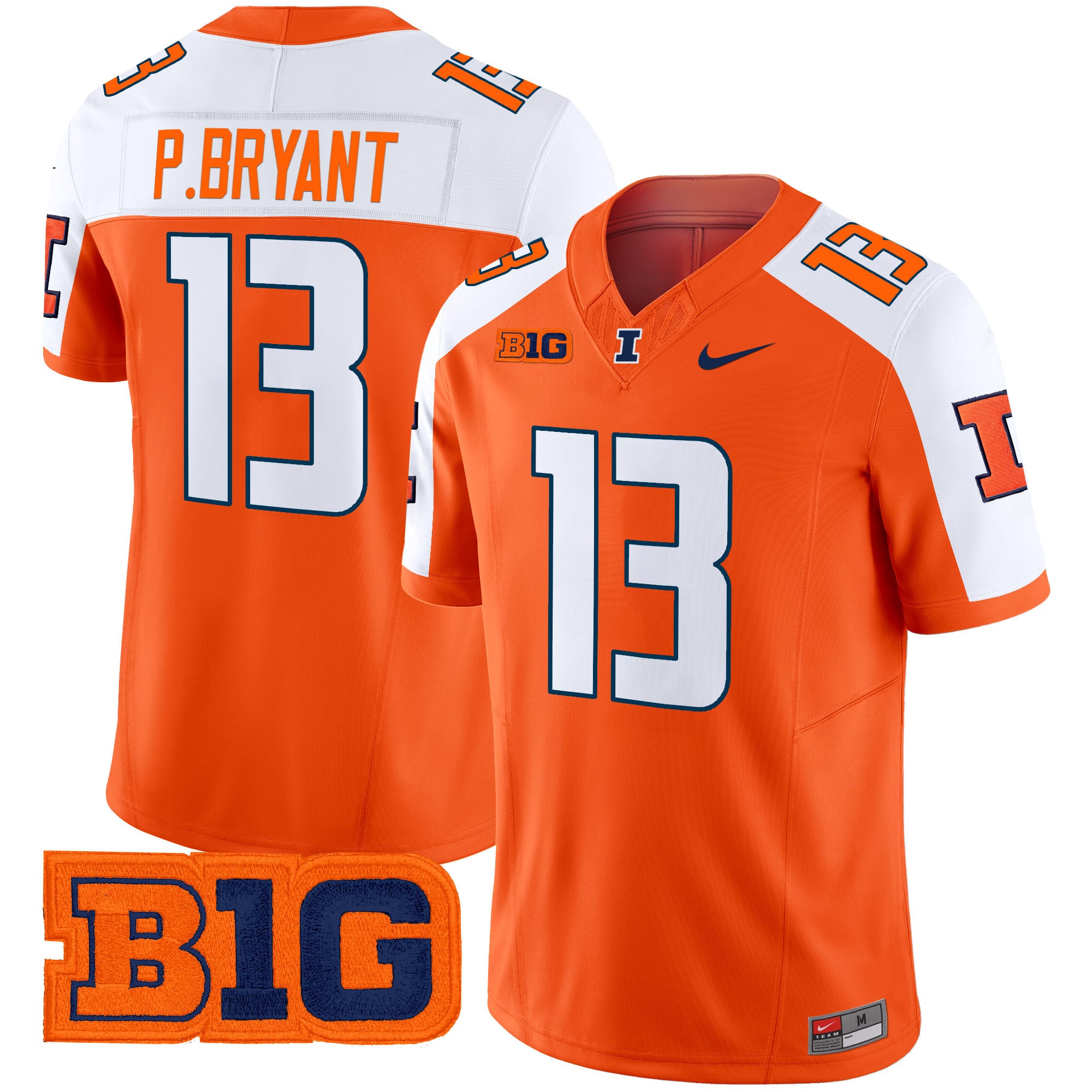 Men’s Illinois Fighting Illini 2024 Vapor Limited Jersey – All Stitched