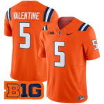 Men’s Illinois Fighting Illini 2024 Vapor Limited Jersey – All Stitched