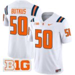 Men’s Illinois Fighting Illini 2024 Vapor Limited Jersey – All Stitched