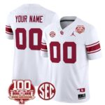 Oklahoma Sooners 100th Anniversary Patch Vapor Limited Custom Jersey – All Stitched