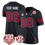 Oklahoma Sooners 100th Anniversary Patch Vapor Limited Custom Jersey – All Stitched