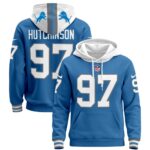 Hutchinson #97 Detroit Lions Hoodie