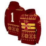 Iowa State Cyclones 2024 Christmas Fleece Pullover Hoodie – All Printed
