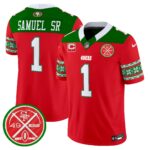 Men’s 49ers 2024 Christmas Vapor Limited Jersey – All Stitched