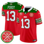 Men’s 49ers 2024 Christmas Vapor Limited Jersey – All Stitched