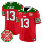 Men’s 49ers 2024 Christmas Vapor Limited Jersey – All Stitched
