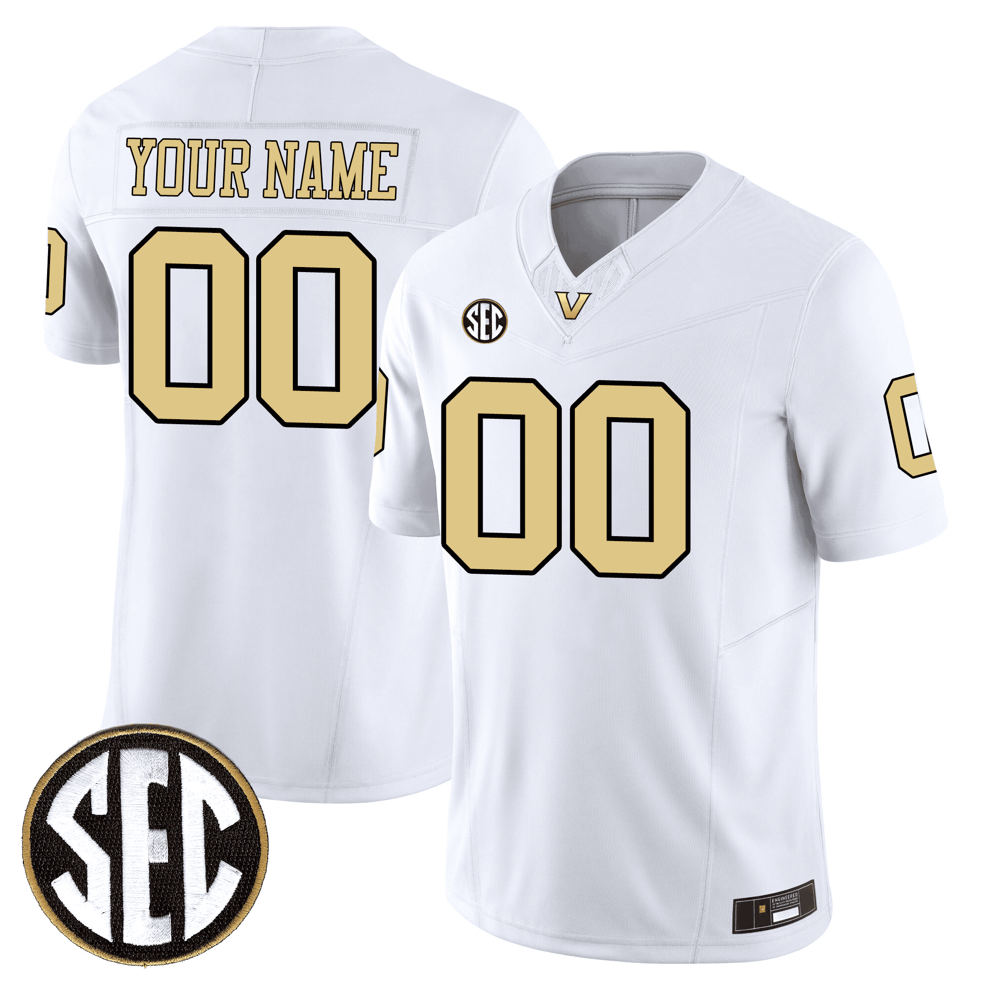 Custom Vanderbilt Commodores 24/25 Jersey – All Stitched