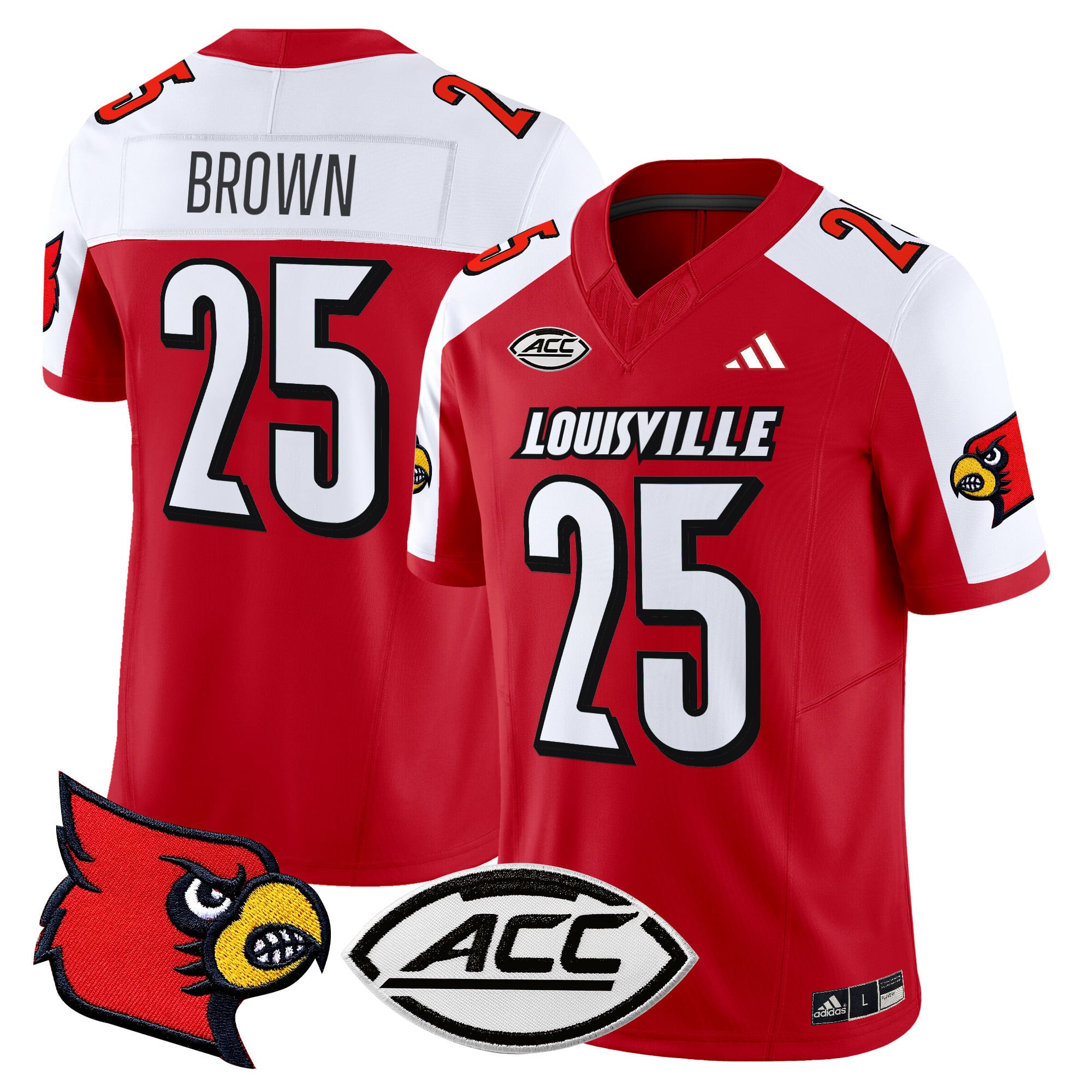 Men’s Louisville Cardinals 2024 Vapor Limited Jersey – All Stitched