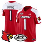 Men’s Louisville Cardinals 2024 Vapor Limited Jersey – All Stitched