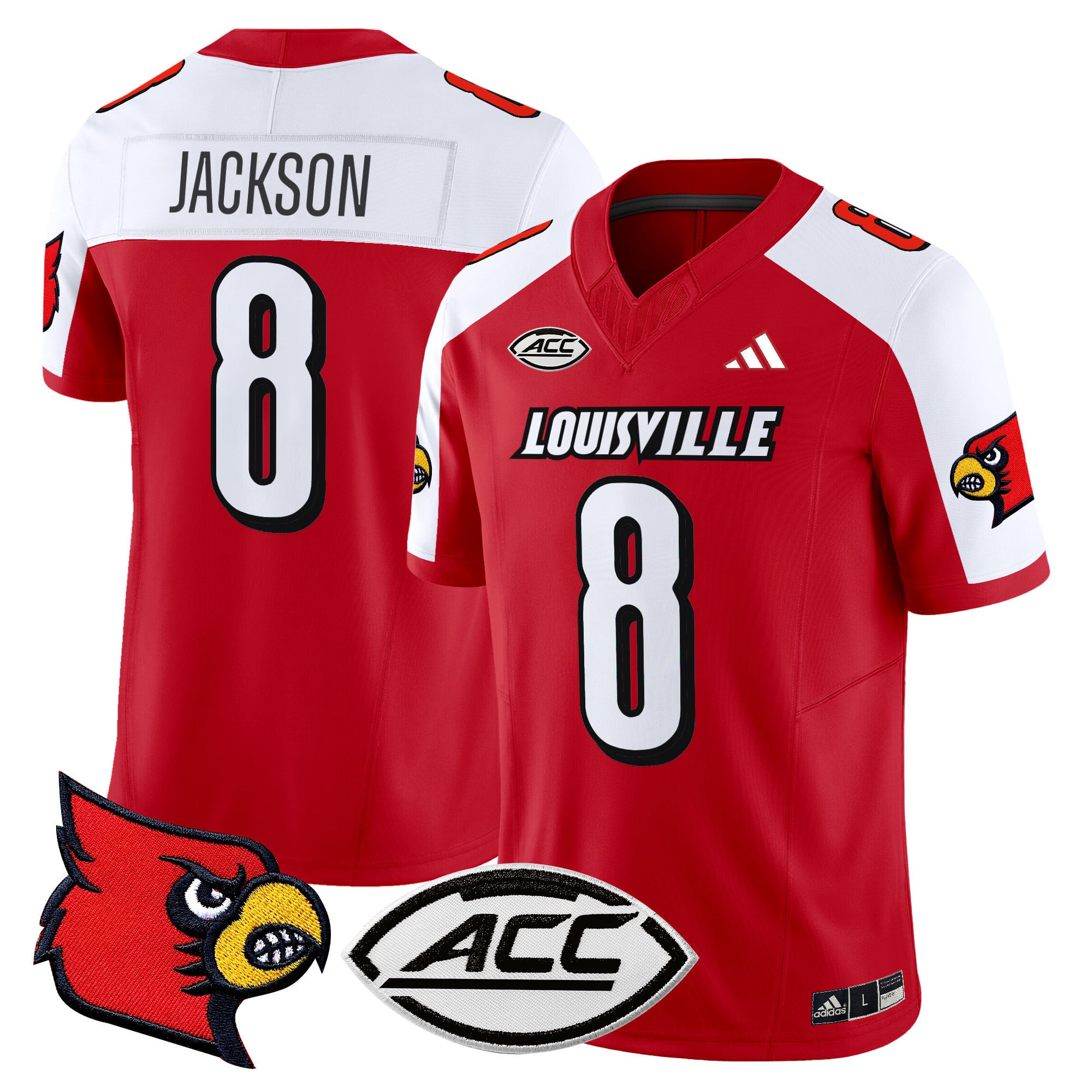 Men’s Louisville Cardinals 2024 Vapor Limited Jersey – All Stitched