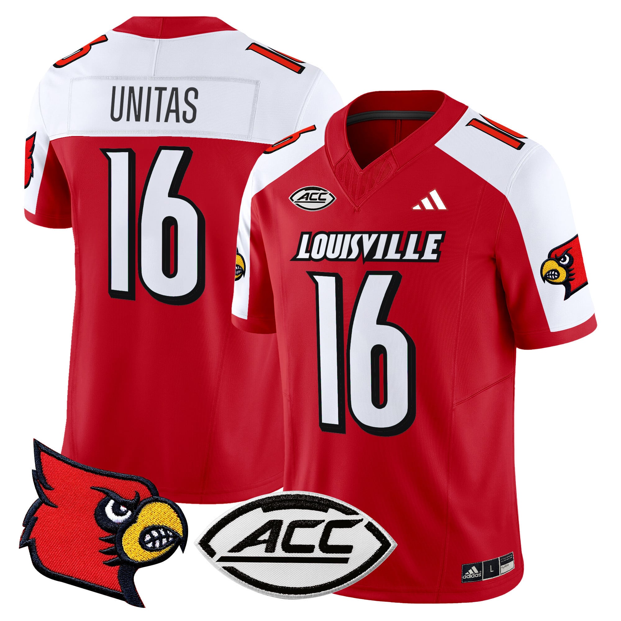 Men’s Louisville Cardinals 2024 Vapor Limited Jersey – All Stitched