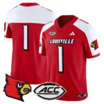 Men’s Louisville Cardinals 2024 Vapor Limited Jersey – All Stitched