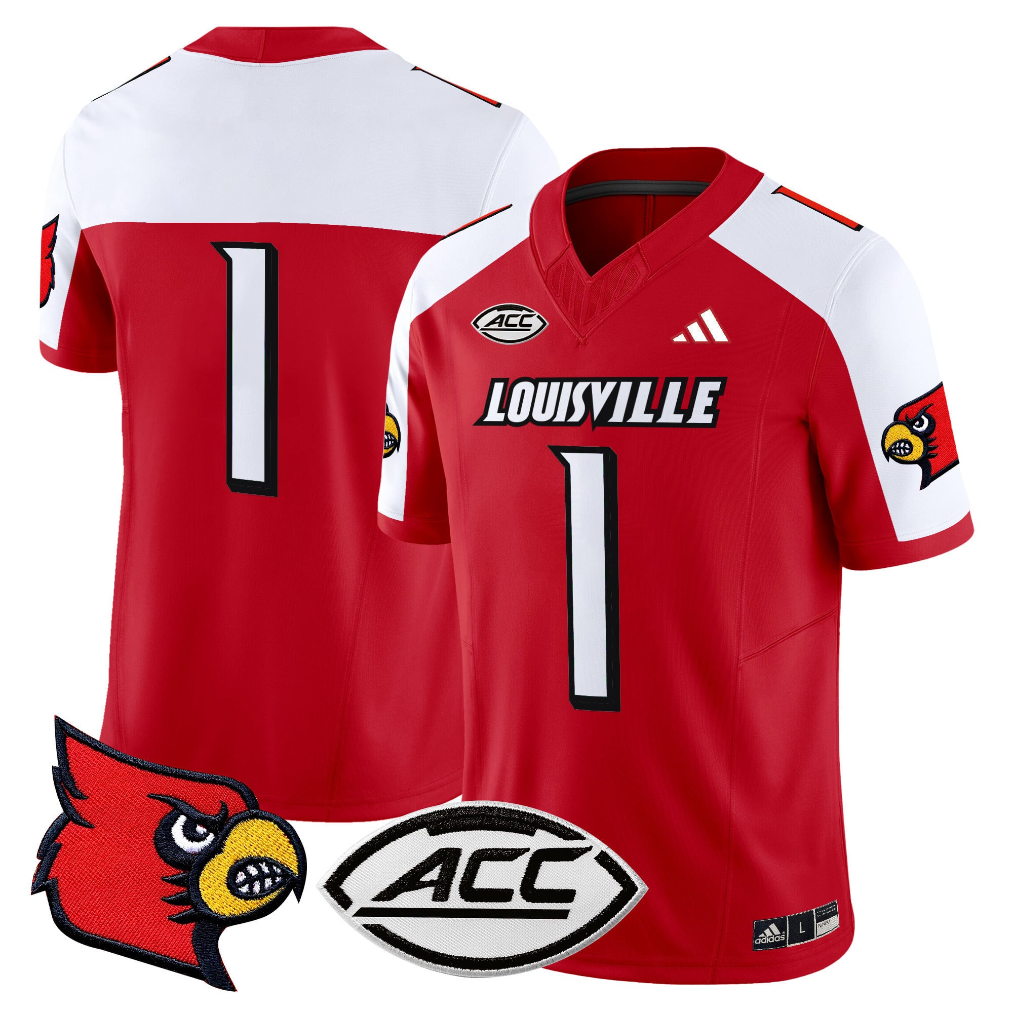 Men’s Louisville Cardinals 2024 Vapor Limited Jersey – All Stitched