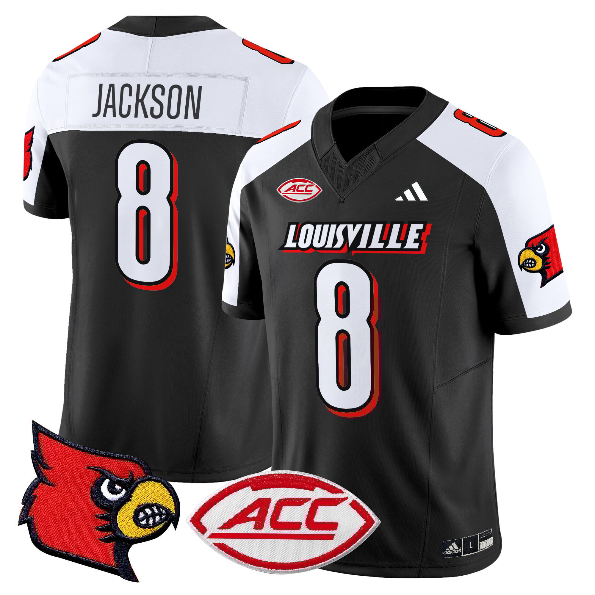 Men’s Louisville Cardinals 2024 Vapor Limited Jersey – All Stitched