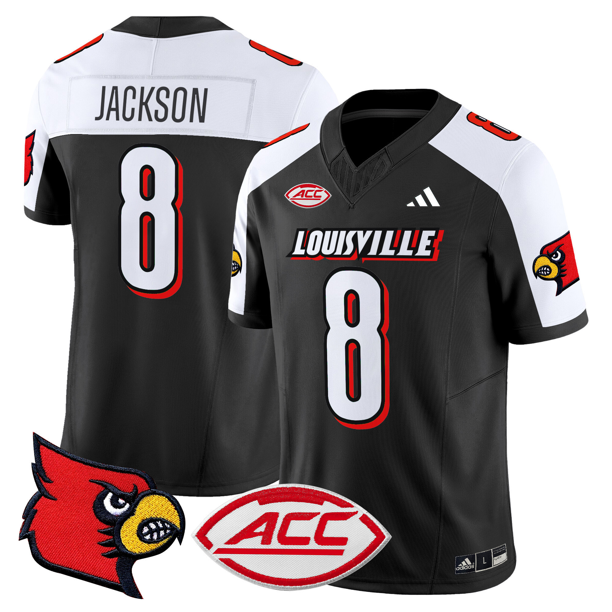 Men’s Louisville Cardinals 2024 Vapor Limited Jersey – All Stitched