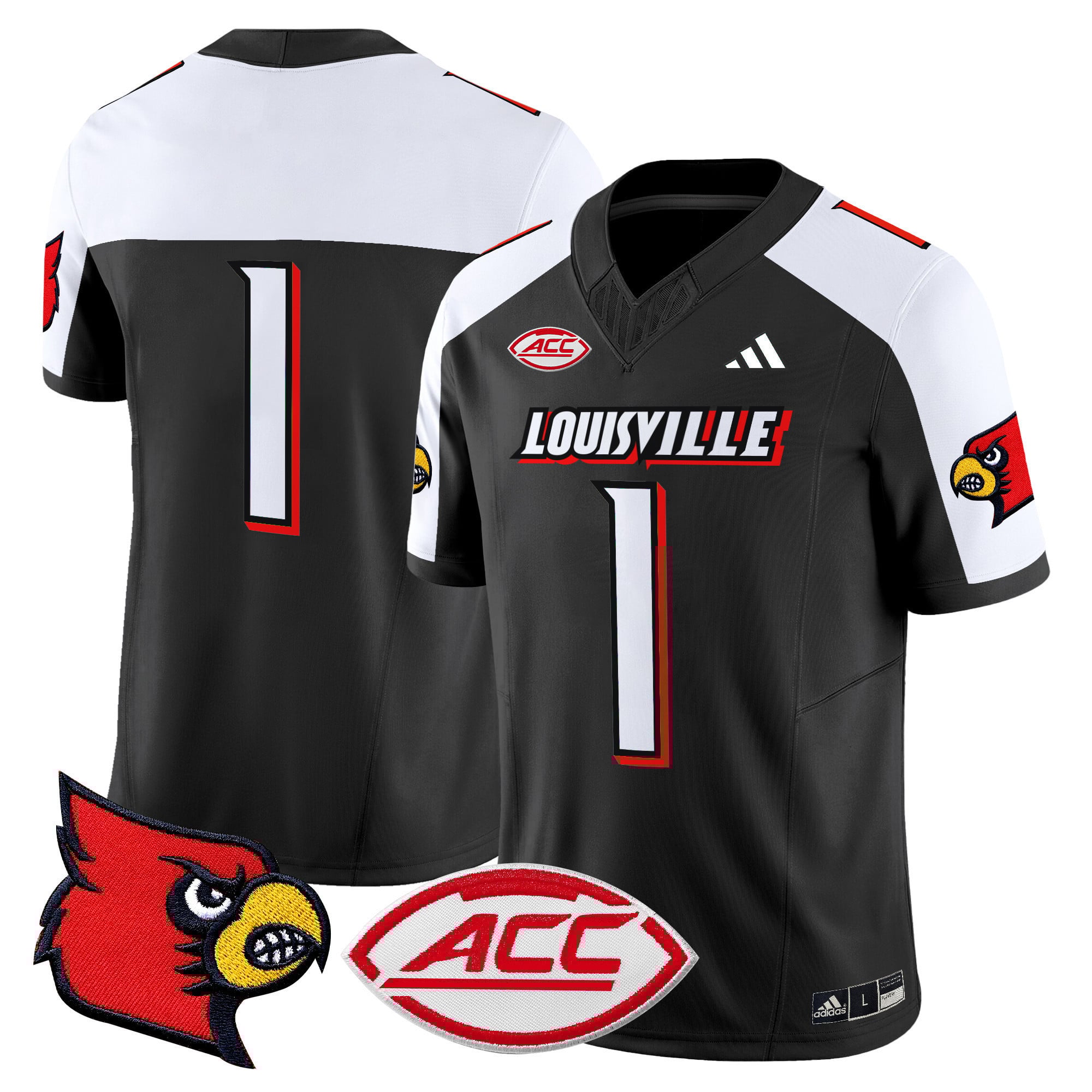 Men’s Louisville Cardinals 2024 Vapor Limited Jersey – All Stitched