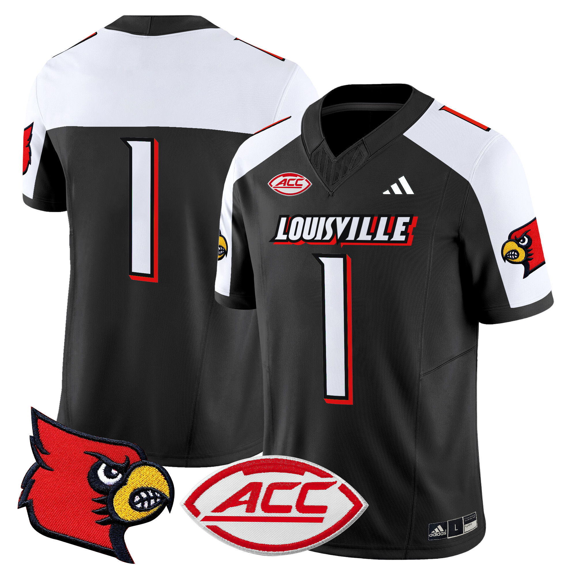 Men’s Louisville Cardinals 2024 Vapor Limited Jersey – All Stitched