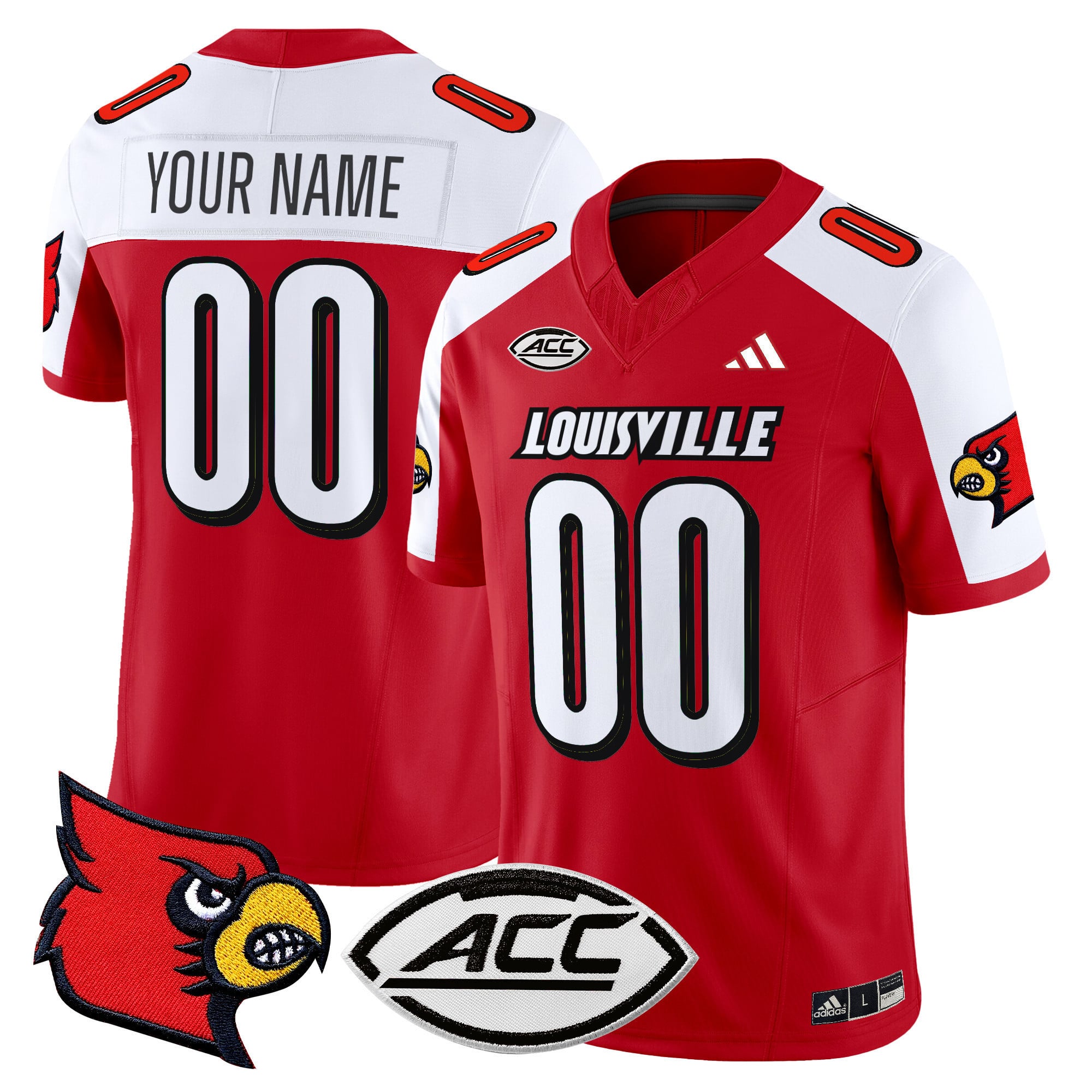Louisville Cardinals 2024 Vapor Limited Custom Jersey – All Stitched