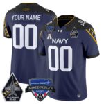 Navy Midshipmen 2025 Armed Forces Bowl Patch Vapor Limited Custom Jersey – All Stitched