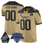 Navy Midshipmen 2025 Armed Forces Bowl Patch Vapor Limited Custom Jersey – All Stitched