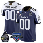 Navy Midshipmen 2025 Armed Forces Bowl Patch Vapor Limited Custom Jersey – All Stitched