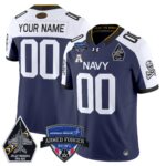 Navy Midshipmen 2025 Armed Forces Bowl Patch Vapor Limited Custom Jersey – All Stitched