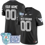 West Virginia Mountaineers 2025 Miami Beach Bowl Patch Vapor Limited Custom Jersey – All Stitched