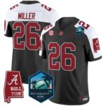 Men’s Alabama Crimson Tide 2025 ReliaQuest Bowl Patch Vapor Limited Jersey – All Stitched