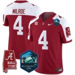 Men’s Alabama Crimson Tide 2025 ReliaQuest Bowl Patch Vapor Limited Jersey – All Stitched