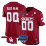 Oklahoma Sooners 2025 Armed Forces Bowl Patch Vapor Limited Custom Jersey – All Stitched