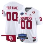 Oklahoma Sooners 2025 Armed Forces Bowl Patch Vapor Limited Custom Jersey – All Stitched