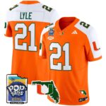 Men’s Miami Hurricanes 2025 PopTarts Bowl Patch Vapor Limited Jersey – All Stitched