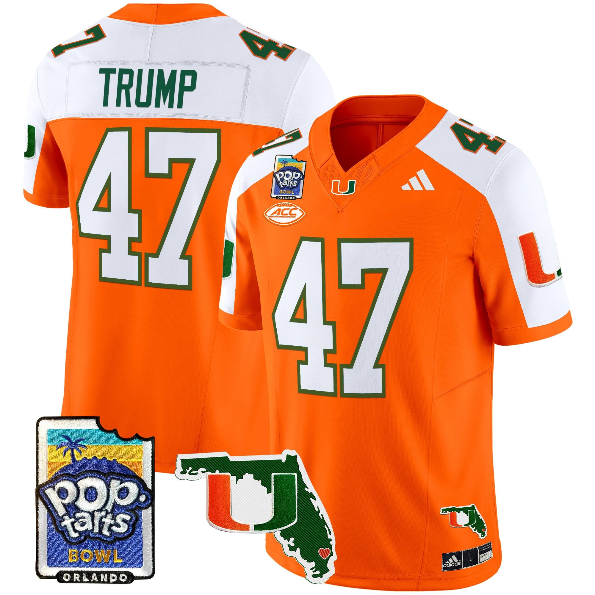 Men’s Miami Hurricanes 2025 PopTarts Bowl Patch Vapor Limited Jersey – All Stitched