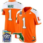 Men’s Miami Hurricanes 2025 PopTarts Bowl Patch Vapor Limited Jersey – All Stitched