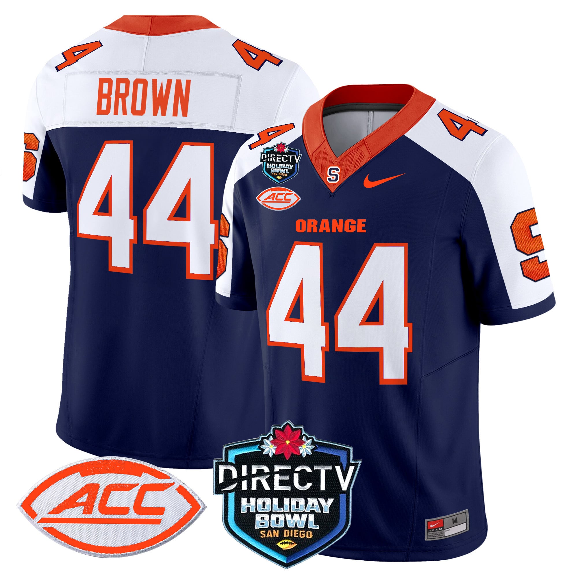 Men’s Syracuse Orange 2025 Holiday Bowl Patch Vapor Limited Jersey – All Stitched