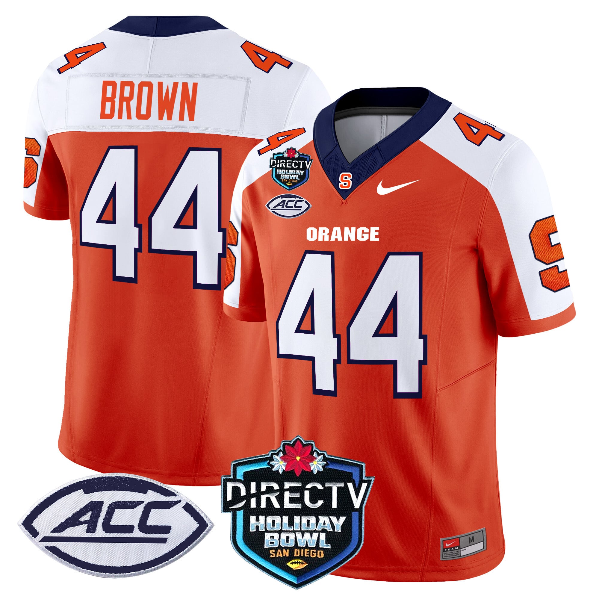 Men’s Syracuse Orange 2025 Holiday Bowl Patch Vapor Limited Jersey – All Stitched