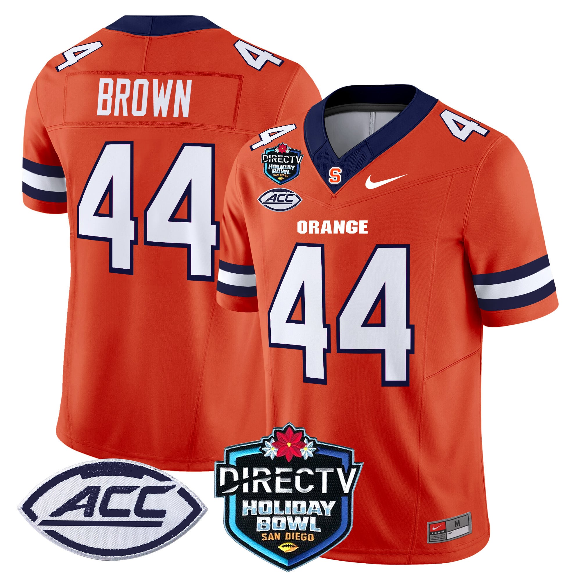 Men’s Syracuse Orange 2025 Holiday Bowl Patch Vapor Limited Jersey – All Stitched