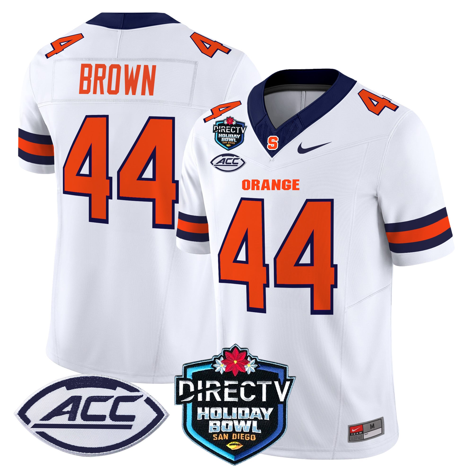 Men’s Syracuse Orange 2025 Holiday Bowl Patch Vapor Limited Jersey – All Stitched