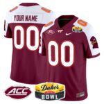 Virginia Tech Hokies 2025 Duke’s Mayo Bowl Patch Vapor Limited Custom Jersey – All Stitched