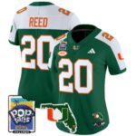 Women’s Miami Hurricanes 2025 PopTarts Bowl Patch Vapor Limited Jersey – All Stitched