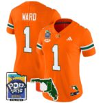 Women’s Miami Hurricanes 2025 PopTarts Bowl Patch Vapor Limited Jersey – All Stitched
