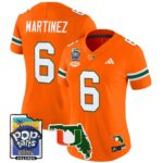 Women’s Miami Hurricanes 2025 PopTarts Bowl Patch Vapor Limited Jersey – All Stitched