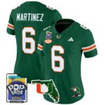 Women’s Miami Hurricanes 2025 PopTarts Bowl Patch Vapor Limited Jersey – All Stitched