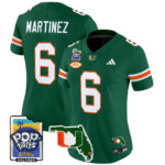 Women’s Miami Hurricanes 2025 PopTarts Bowl Patch Vapor Limited Jersey – All Stitched