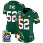 Women’s Miami Hurricanes 2025 PopTarts Bowl Patch Vapor Limited Jersey – All Stitched
