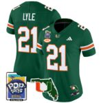 Women’s Miami Hurricanes 2025 PopTarts Bowl Patch Vapor Limited Jersey – All Stitched