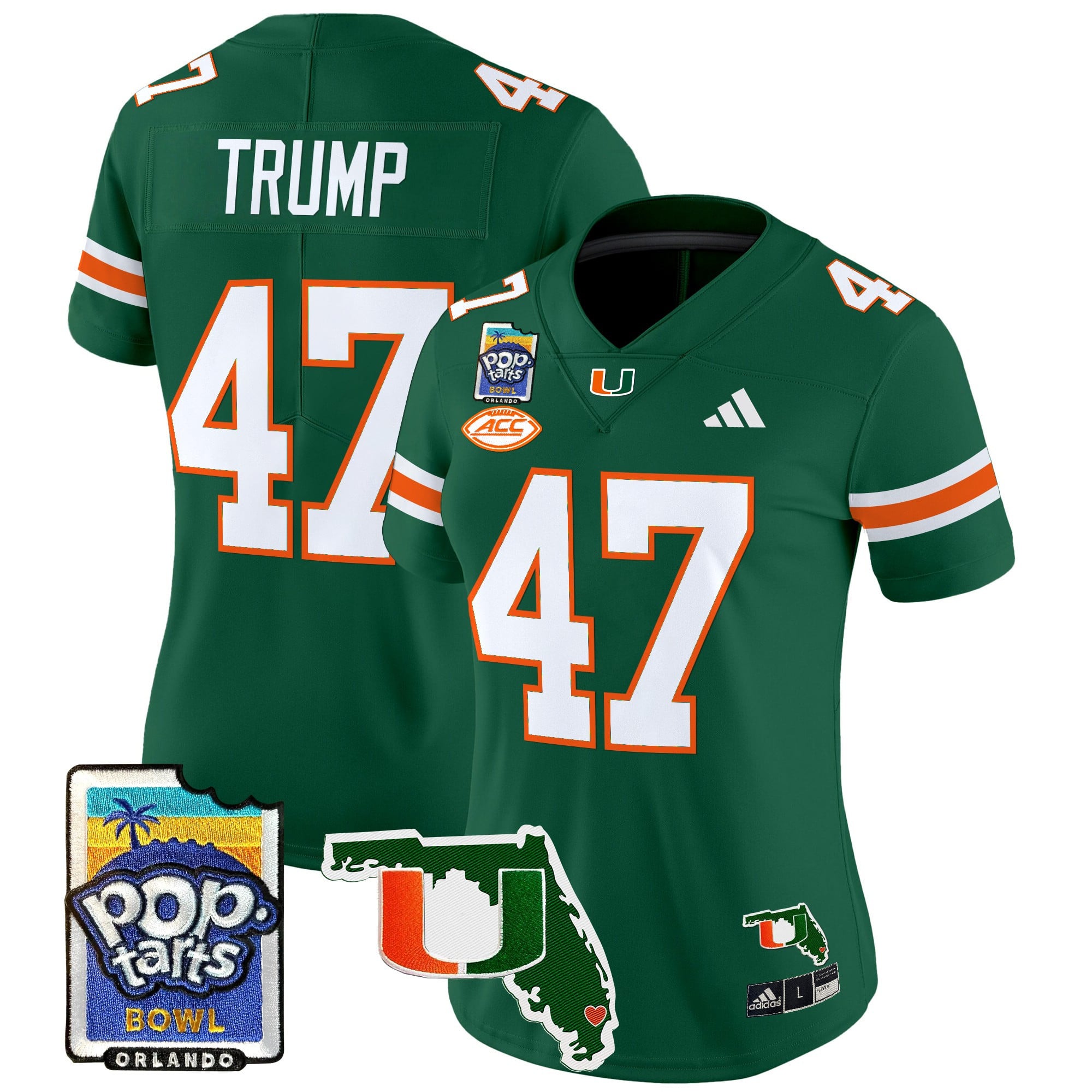 Women’s Miami Hurricanes 2025 PopTarts Bowl Patch Vapor Limited Jersey – All Stitched