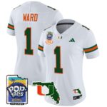 Women’s Miami Hurricanes 2025 PopTarts Bowl Patch Vapor Limited Jersey – All Stitched