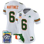 Women’s Miami Hurricanes 2025 PopTarts Bowl Patch Vapor Limited Jersey – All Stitched